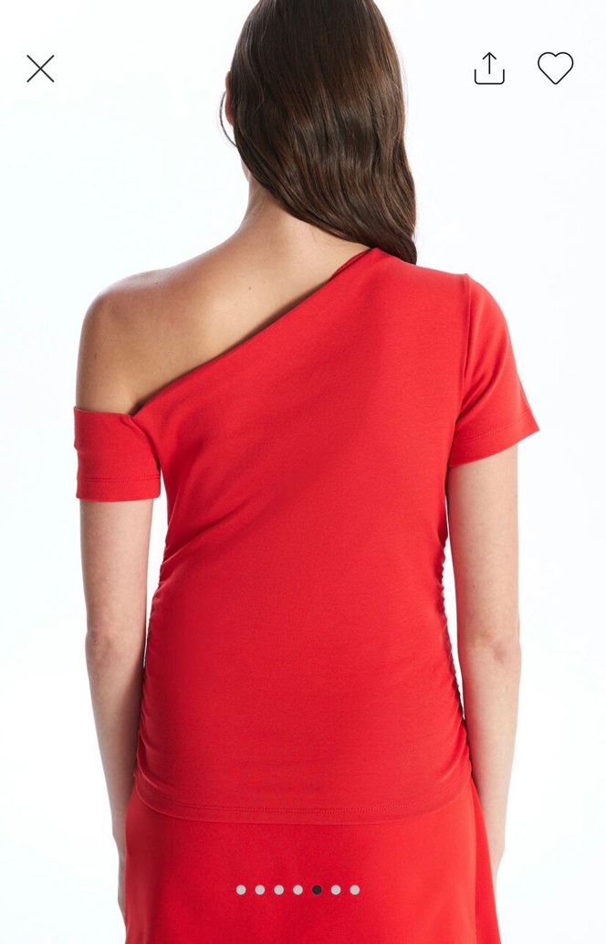 Lcw Kayık Yaka Kadın Tişört - Görsel 3