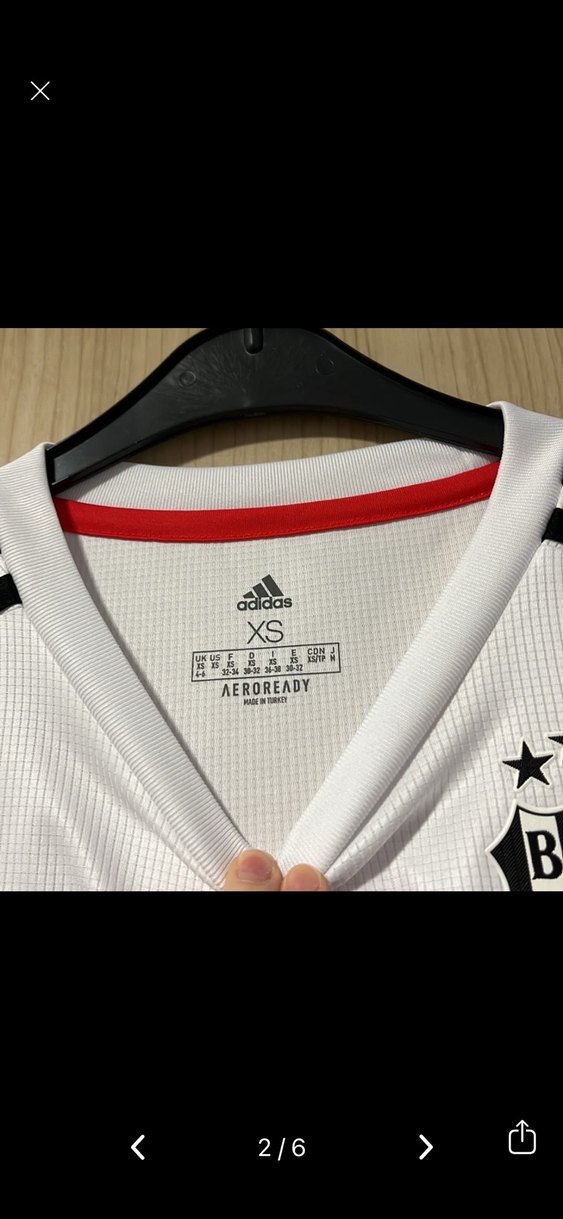 Beşiktaş Gri-Beyaz Kısa Kollu Forma - Görsel 2