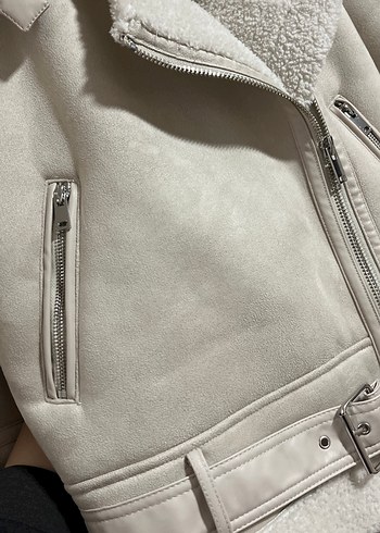 Stradivarius Kadın Süet Mont - Görsel 6