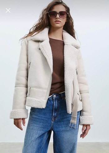 Stradivarius Kadın Süet Mont - Görsel 3