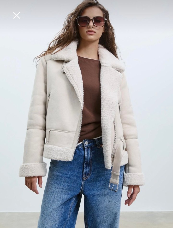 Stradivarius Kadın Süet Mont - Görsel 3