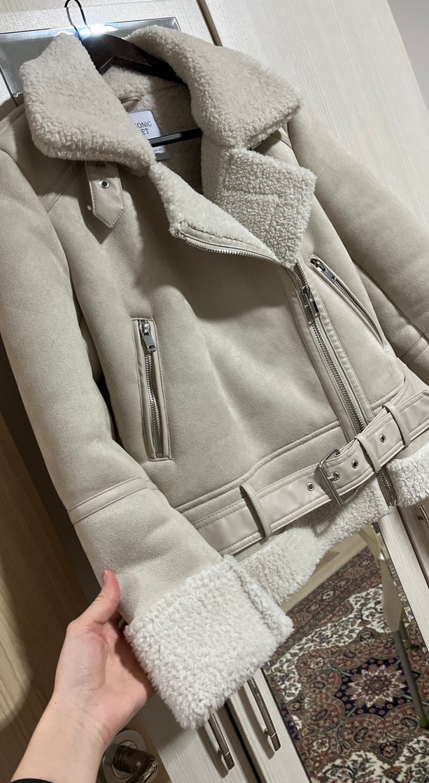 Stradivarius Kadın Süet Mont - Görsel 5