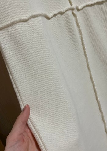 Beyaz Kısa Kollu Mini Elbise - Görsel 5