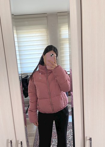 Kinetix Pembe Yüksek Yakalı Kadın Şişme Mont - Görsel 7