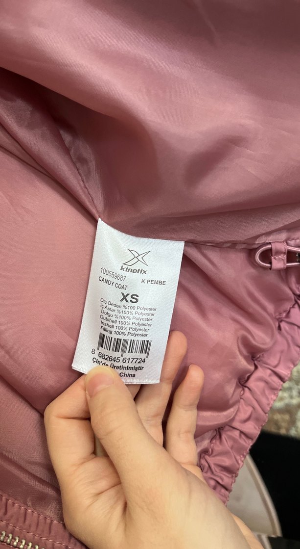 Kinetix Pembe Yüksek Yakalı Kadın Şişme Mont - Görsel 4