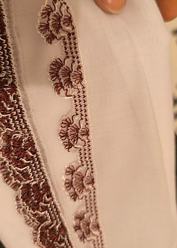 Bordo Nakışlı Dantel Detaylı Kadın Kına Elbisesi