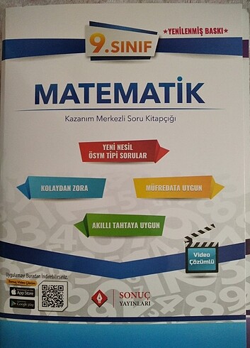 9. SINIF *YEPYENİ* SONUÇ YAYINLARI MATEMATİK SORU BANKASI