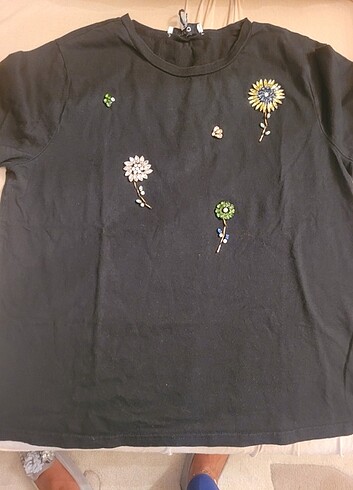 m Beden İpekyol orjinal taşlı tshirt