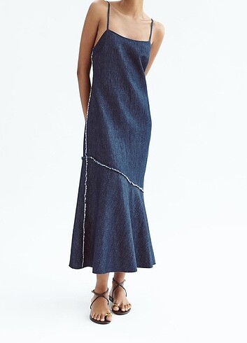 ZARA YENI SEZON ORJINAL JEAN ELBISE 
