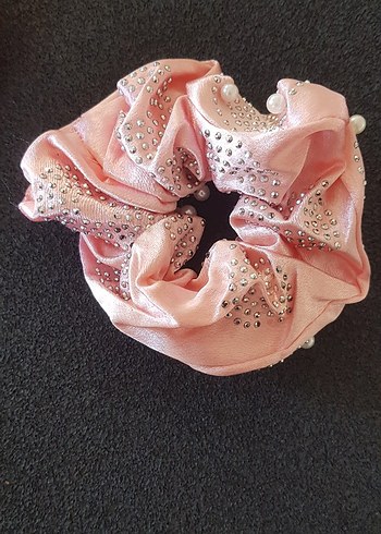 Pembe Parlak Payetli Bohem Saç Tokası