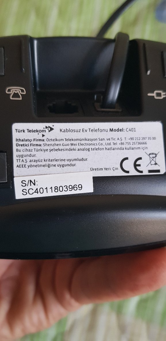 Türk Telekom Siyah Kablosuz Telefon - Görsel 5