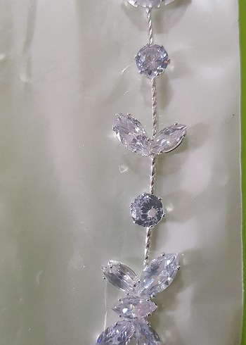 Taşlı Beyaz Payetli Saç Aksesuarları - Görsel 5