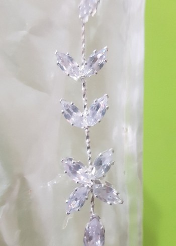 Taşlı Beyaz Payetli Saç Aksesuarları - Görsel 7