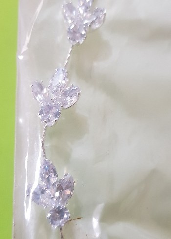 Taşlı Beyaz Payetli Saç Aksesuarları - Görsel 8