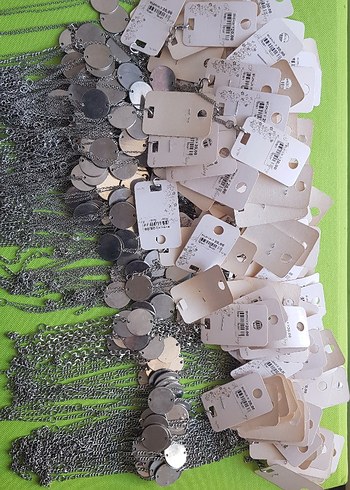 Kadın çelik Zincir Detaylı Gri Bileklik - Görsel 2