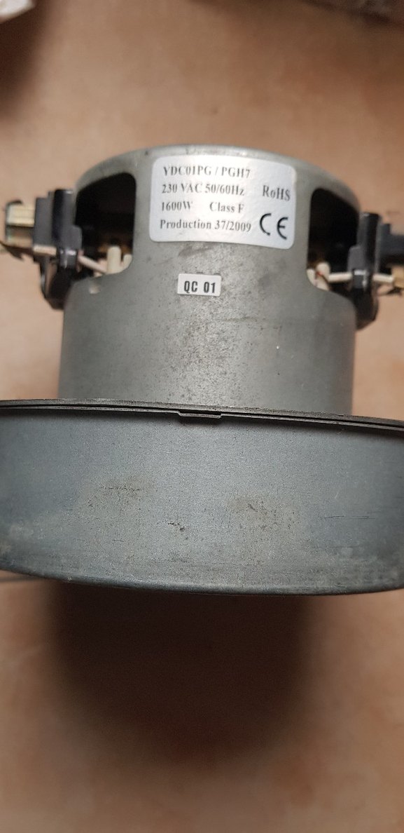 1600W Gri Elektrikli Süpürge Motoru - Görsel 3