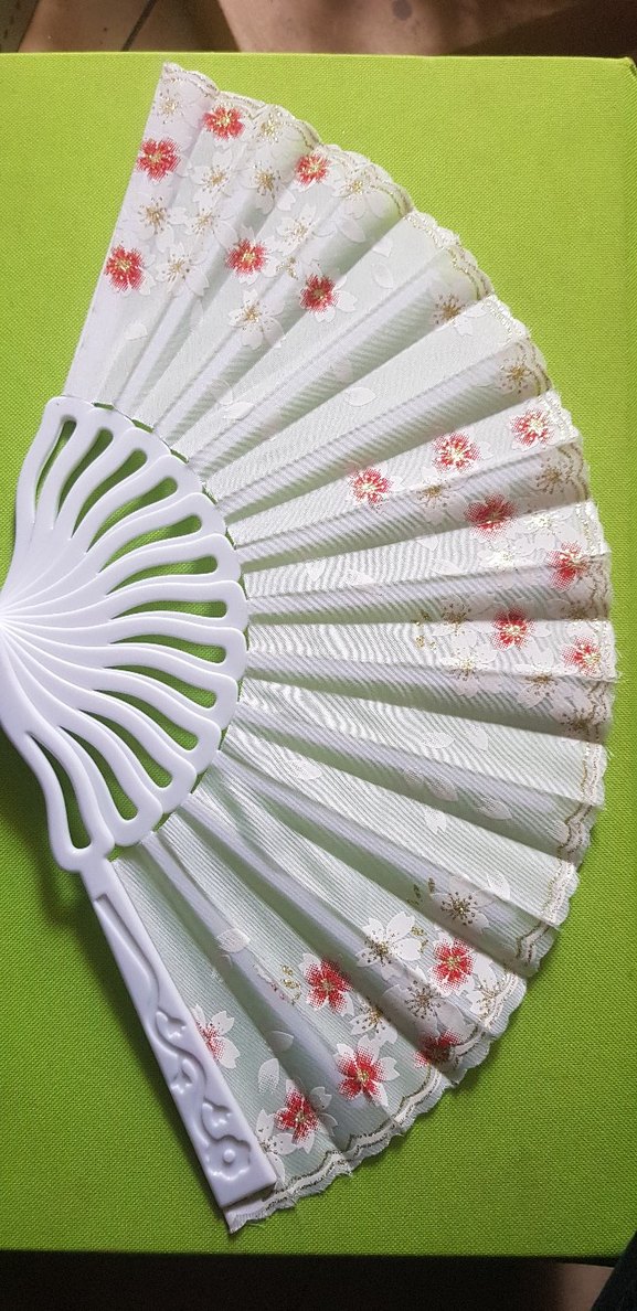 Mor İşlemeli Dekoratif Yelpaze - Görsel 4