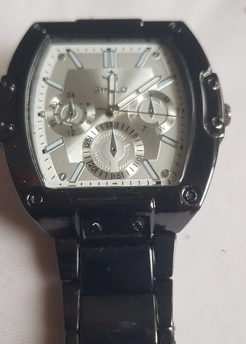 Klasik Siyah Erkek Biker Saat - Görsel 2