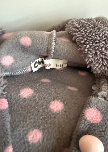 Gri pembe puantiyeli panço - Görsel 2