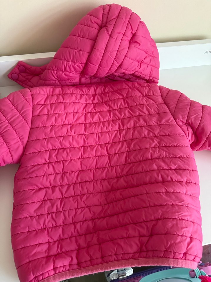 Pembe Kız Çocuk Mont - Görsel 3