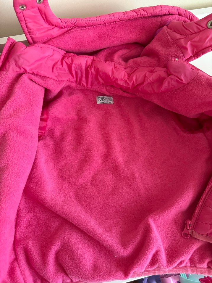 Pembe Kız Çocuk Mont - Görsel 2