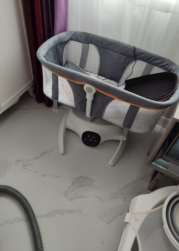 Vomero Rosy Elektrikli Bebek Beşiği Gri - Görsel 2