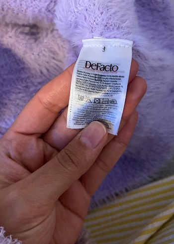 Gri Peluş Kadın Sweatshirt defacto - Görsel 4