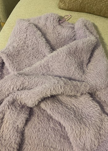 Gri Peluş Kadın Sweatshirt defacto - Görsel 3