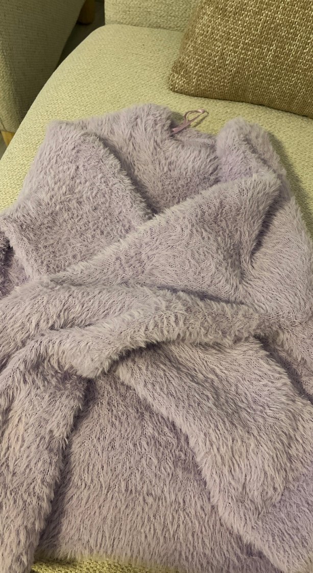 Gri Peluş Kadın Sweatshirt defacto - Görsel 3