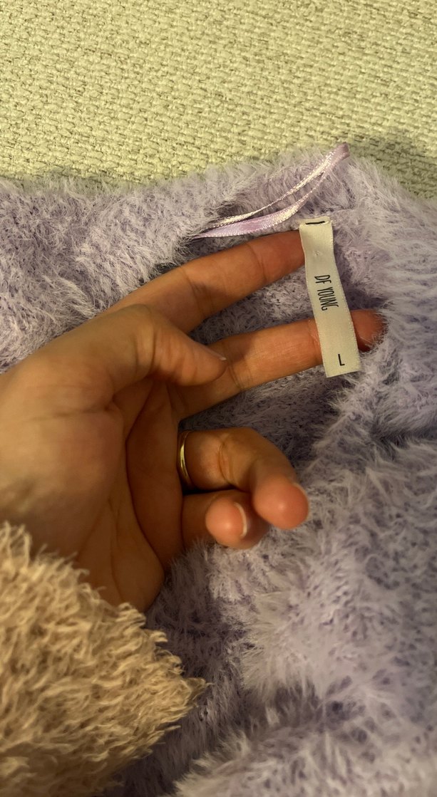 Gri Peluş Kadın Sweatshirt defacto - Görsel 5