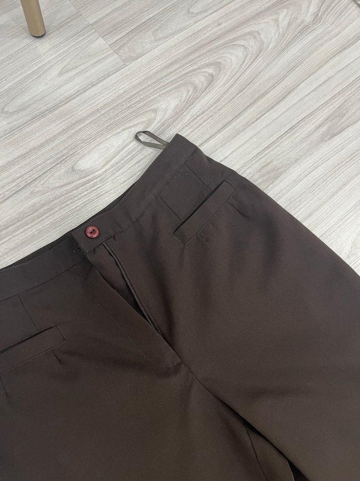 Kahverengi Kadın Kumaş Pantolon - Görsel 3