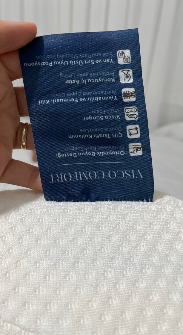 Beyaz Destekleyici Boyun Yastığı - Görsel 2