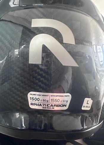 Siyah Baskılı HJC Motosiklet Kaskı - Görsel 8