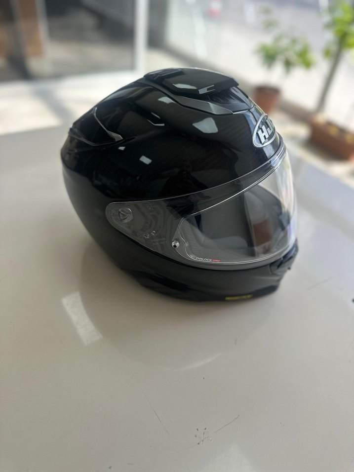 Siyah Baskılı HJC Motosiklet Kaskı - Görsel 3