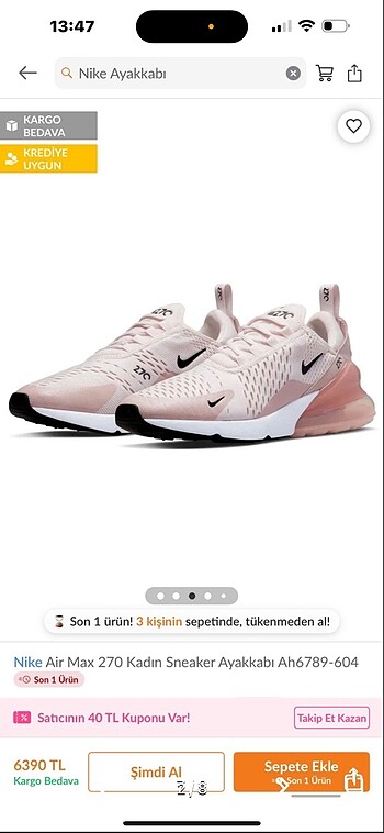 Nike Nike spor ayakkabı