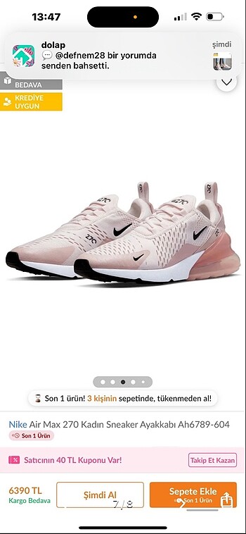Nike spor ayakkabı