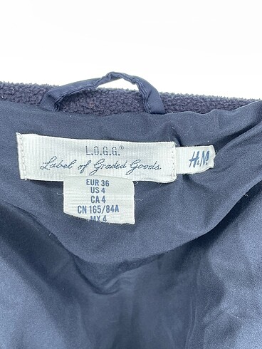36 Beden lacivert Renk H&M Mont %70 İndirimli.