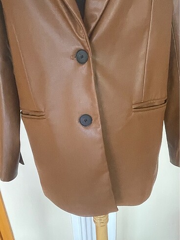 s Beden ZARA DERİ BLAZER CEKET