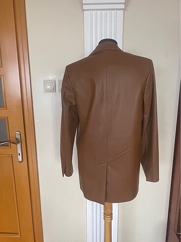 Zara ZARA DERİ BLAZER CEKET