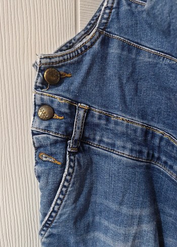 Hamile skiny Denim Tulum - Görsel 2