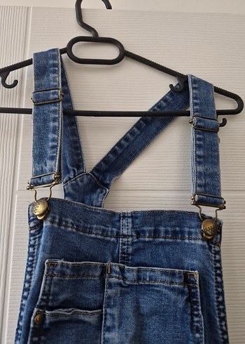 Hamile skiny Denim Tulum - Görsel 4