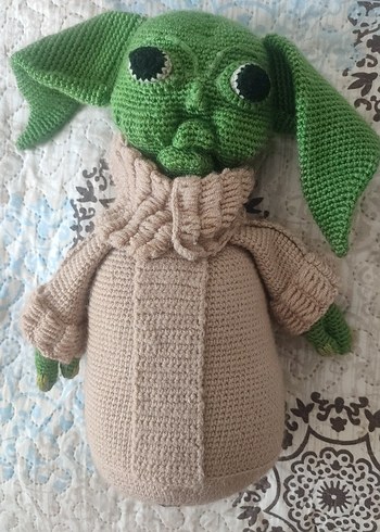 Diğer El Örgüsü Yeşil Oyuncak Bebek Yoda