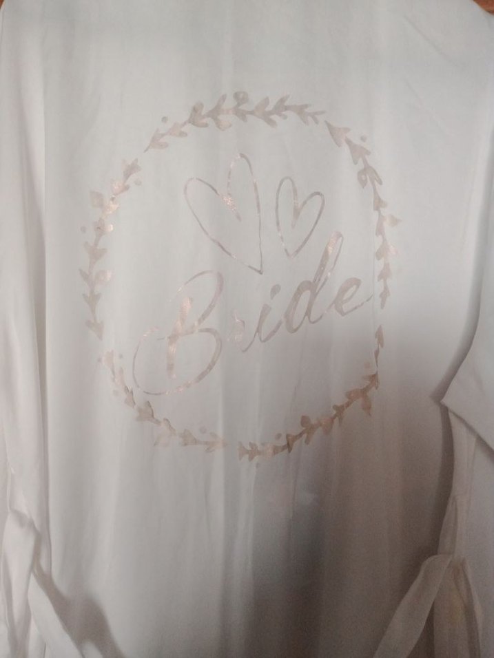 Bohem Uzun Kollu Beyaz  Gelin Sabahlıği - Görsel 2