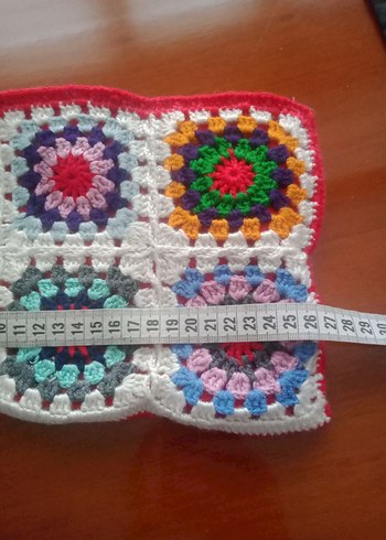 Renkli Nakışlı Çok Renkli portföy çanta - Görsel 3