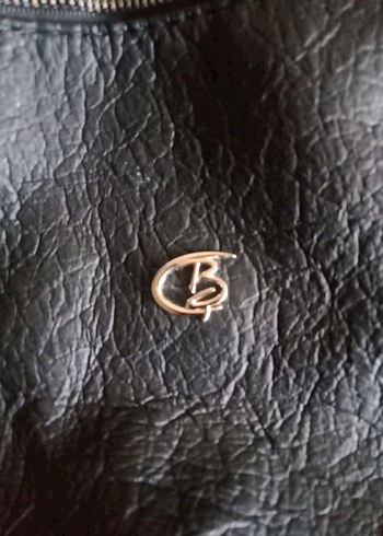 Tokalı Siyah Deri Kadın Çanta - Görsel 5