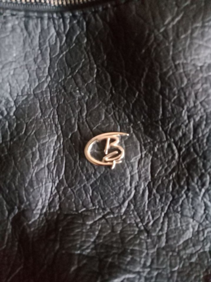 Tokalı Siyah Deri Kadın Çanta - Görsel 5