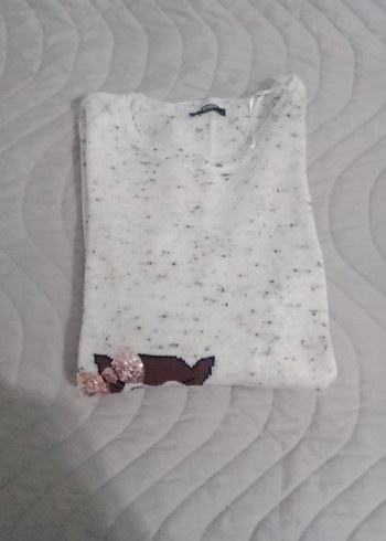 LC Waikiki marka Gri Uzun Kollu Örgü Kadın Kazak - Görsel 8