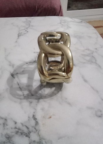 Zincir Detaylı Vintage Altın Bilezik - Görsel 2