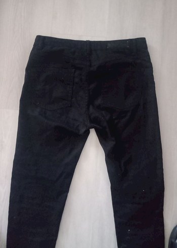 Siyah Dar Kesim Midi Kadın Kot Pantolon - Görsel 8