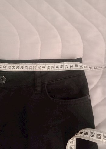 Siyah Dar Kesim Midi Kadın Kot Pantolon - Görsel 3